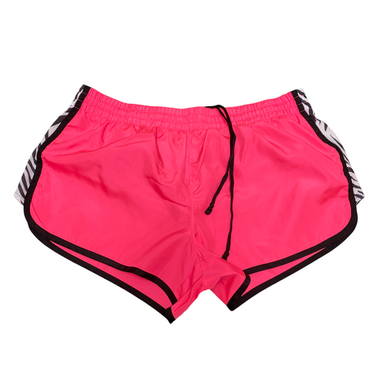 SO Running Sprinter Shorts Womens 28W Pink Elastic Waist Drawstring Athletic Fit
