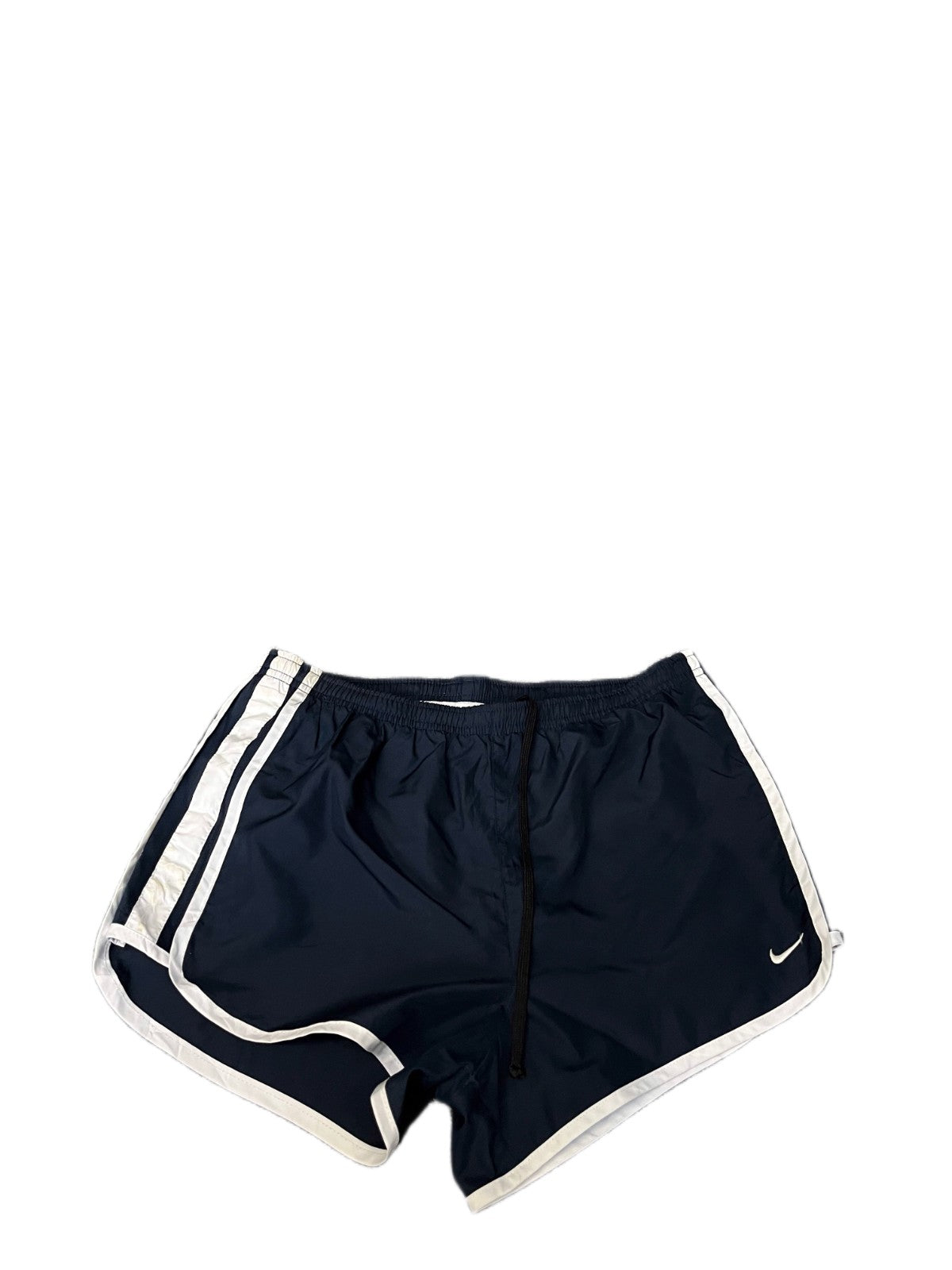 Nike Dri-Fit Running Shorts Fits as Womens S 28" Waist Navy Lined Dolphin Hem