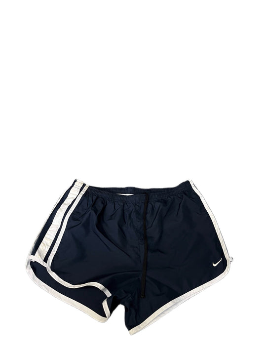 Nike Dri-Fit Running Shorts Fits as Womens S 28" Waist Navy Lined Dolphin Hem