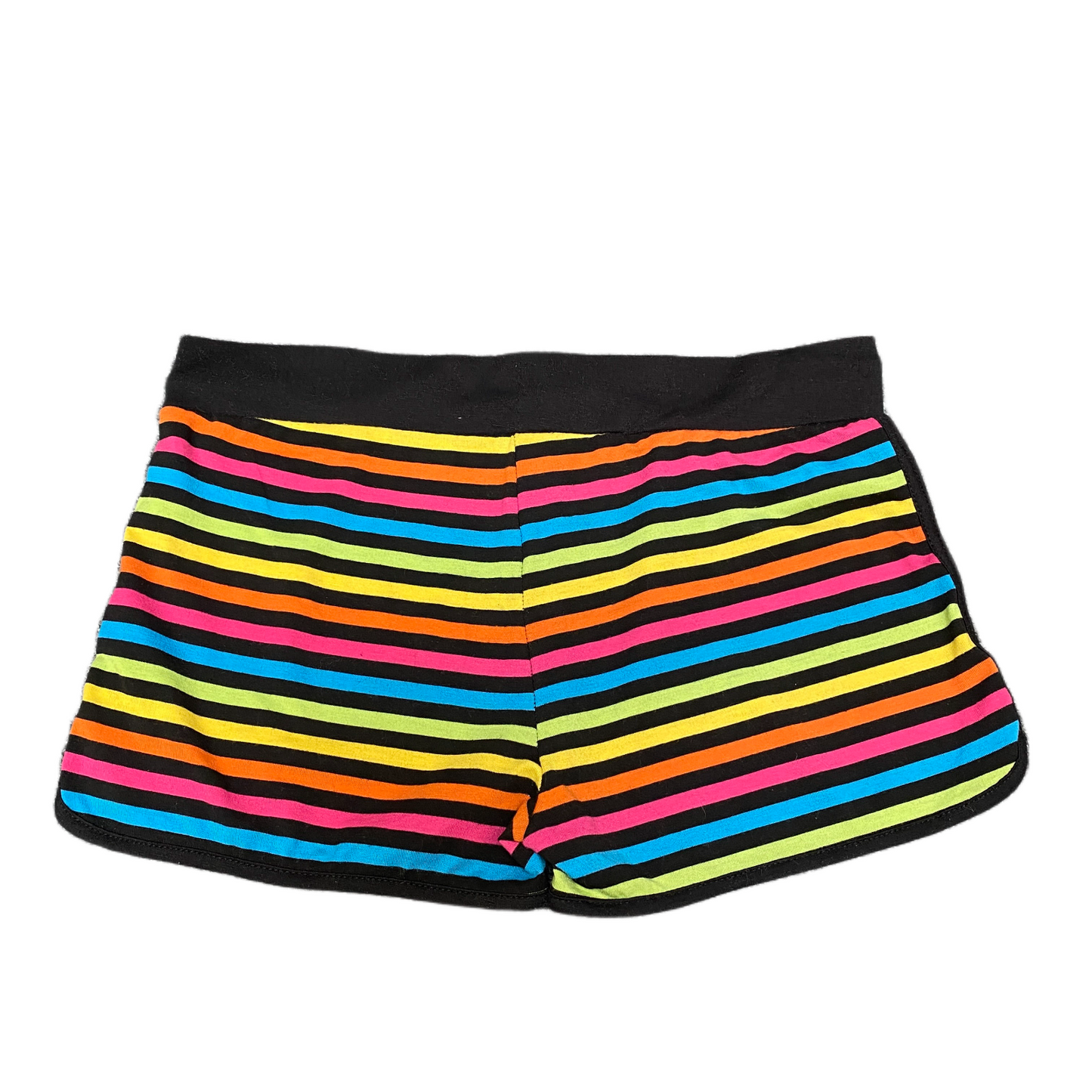 Angel Swim Trunks Shorts Women Large 30" Waist Multi Striped Athletic Drawstring