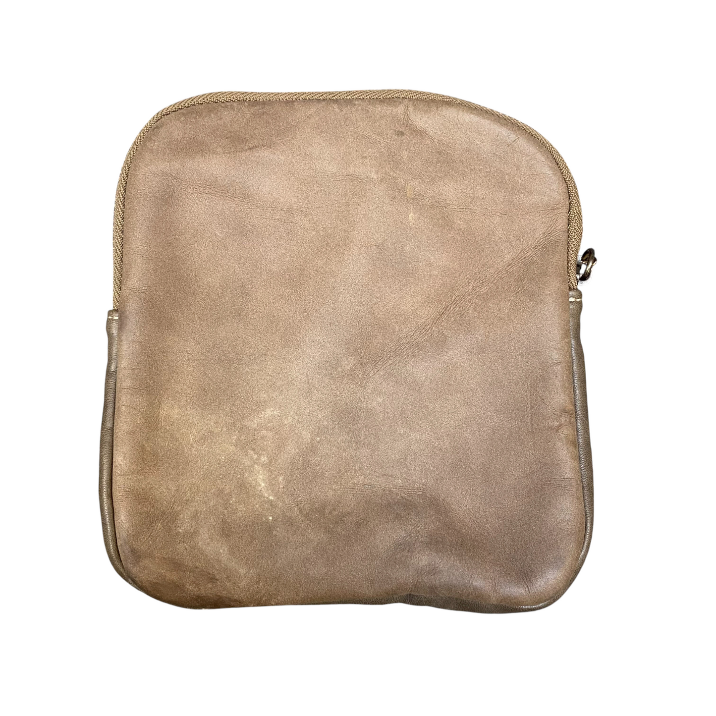 Vtg David Jones Crossbody Bag Womens Brown Leather Travel Organizer Zip Pocket