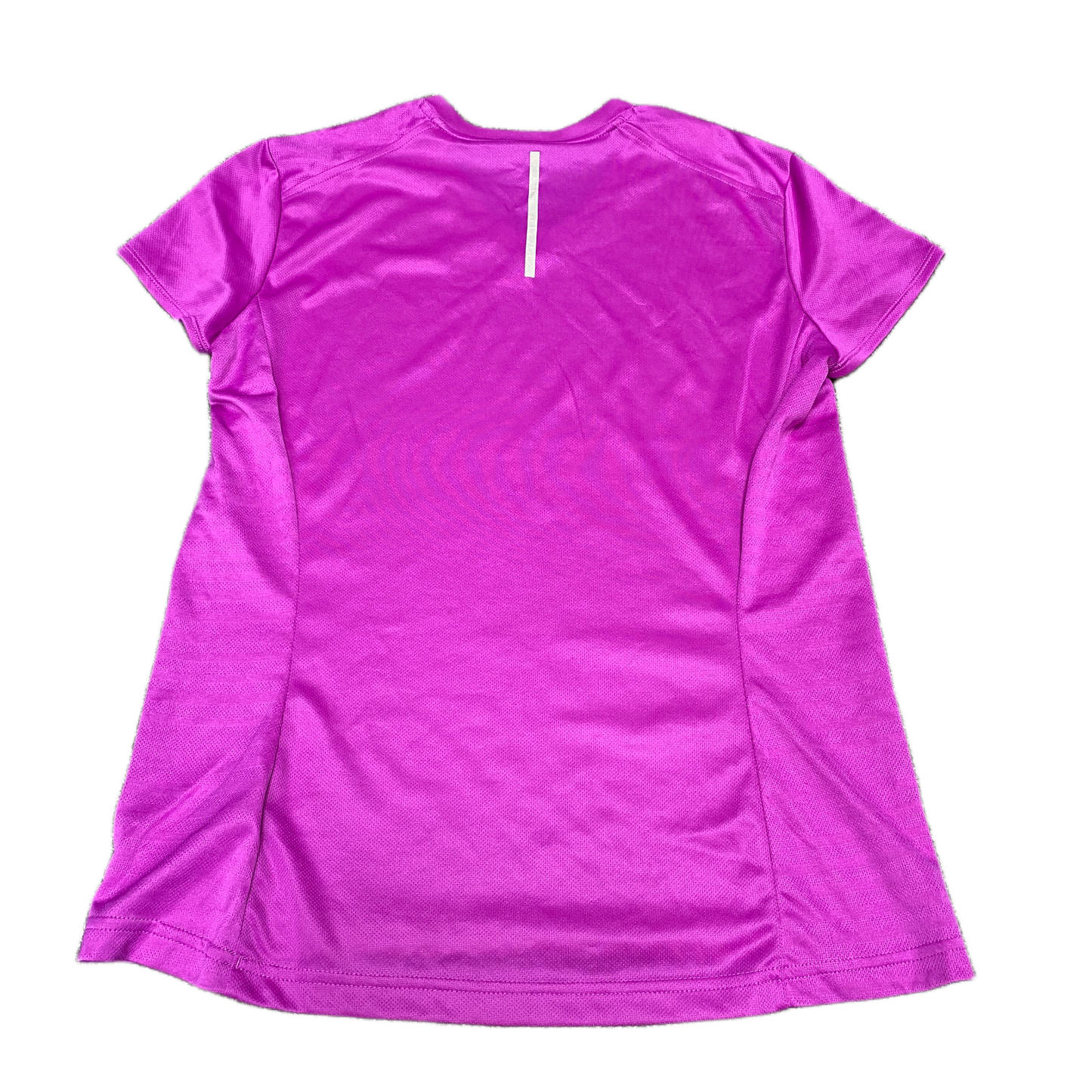 Adidas Climalite T-Shirt Womens Medium Purple 3-Stripes Short Sleeve V Neck Tee