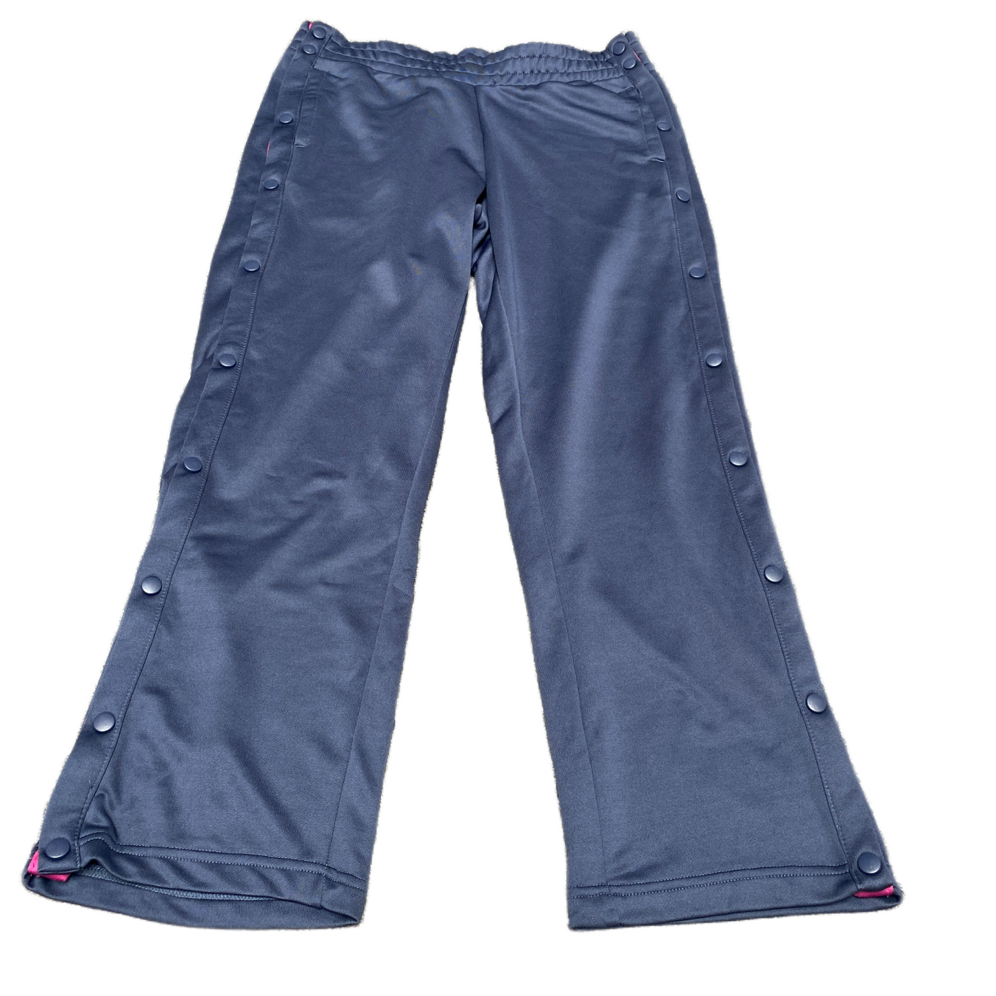Crane Joggers Fits as Mens 33" Waist Blue Stretch Side Snap Leg Track Trouser