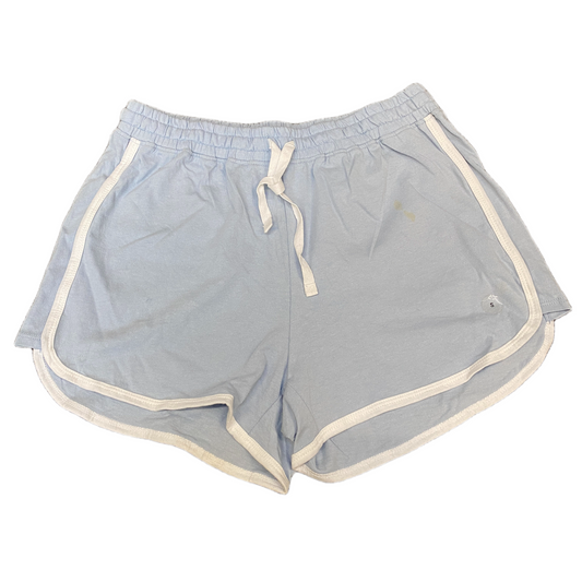 Tomboy Retro Shorts Womens S 25" Waist Blue Athletic Gym Workout Dolphin Hem