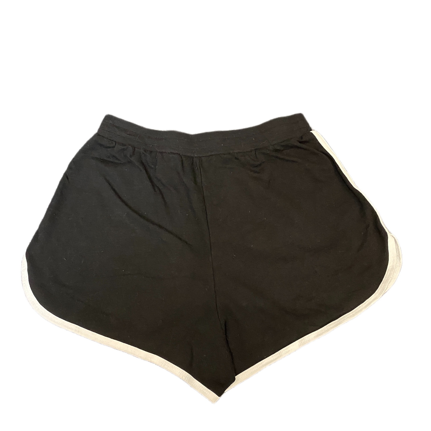 Running Sprinter Shorts Women M 24" Waist Black Athletic Gym Workout Dolphin Hem