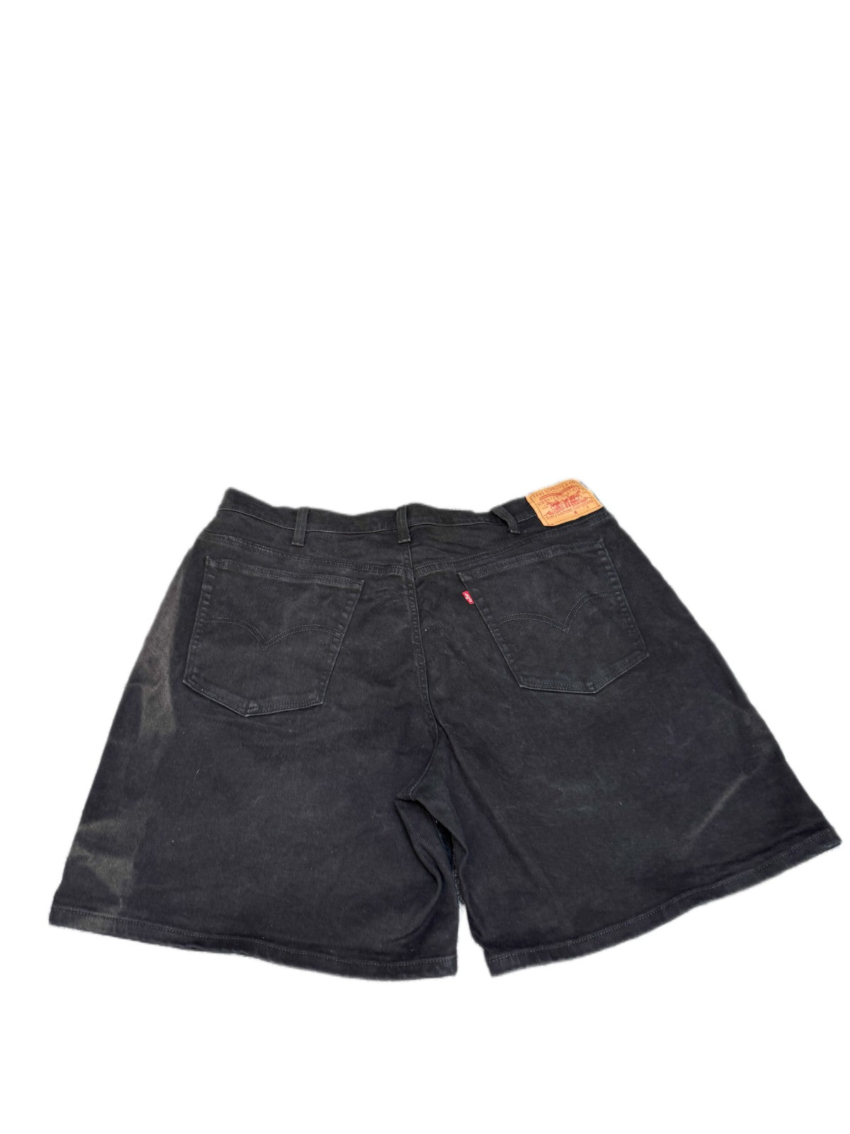 Levi's Jean Shorts Fits as Womens 2XL 41" Waist Black Denim Red Tab 5-Pockets