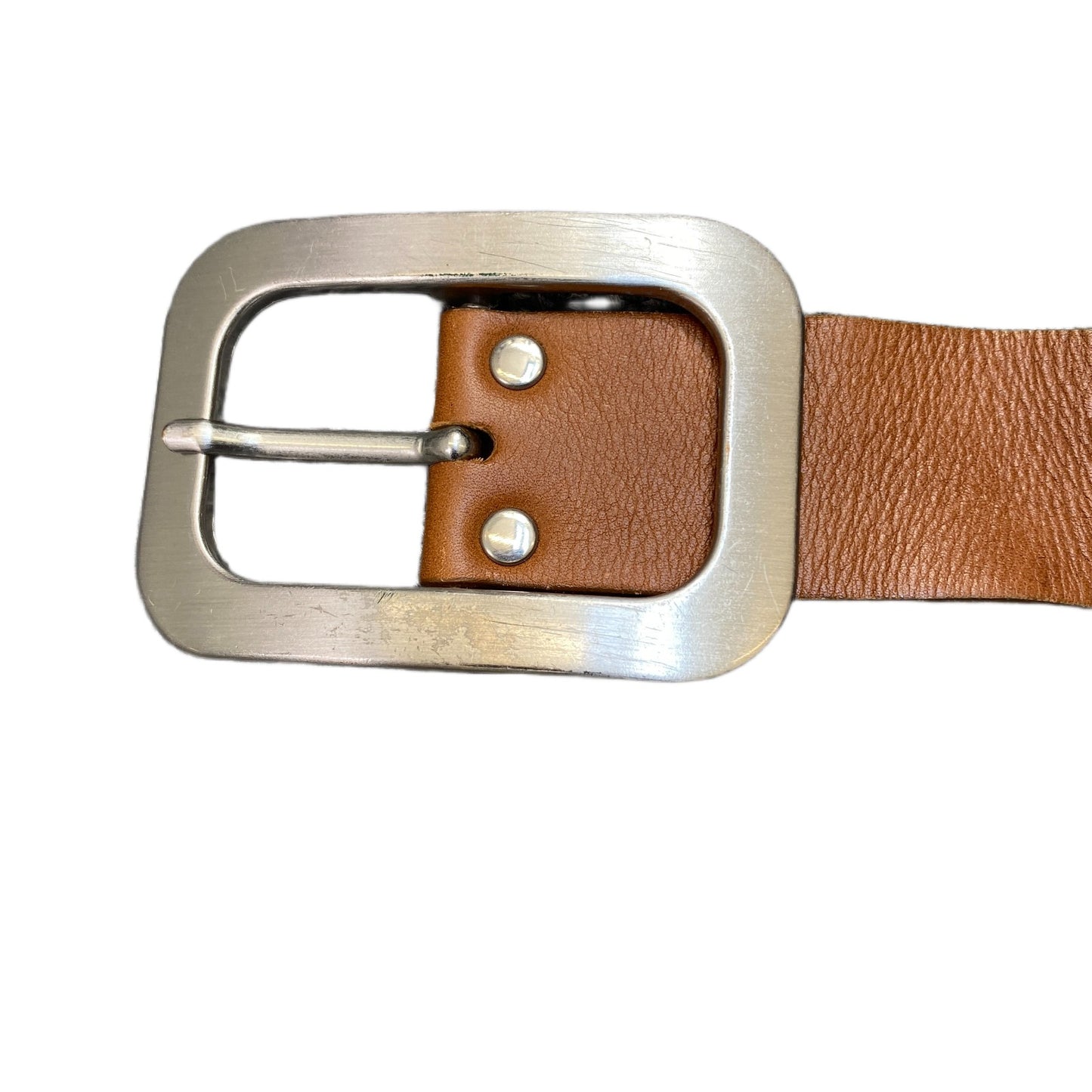 Vanzetti Waist Belt Mens Brown Leather Adjustable Silver Pin Buckle 37.5 Inches