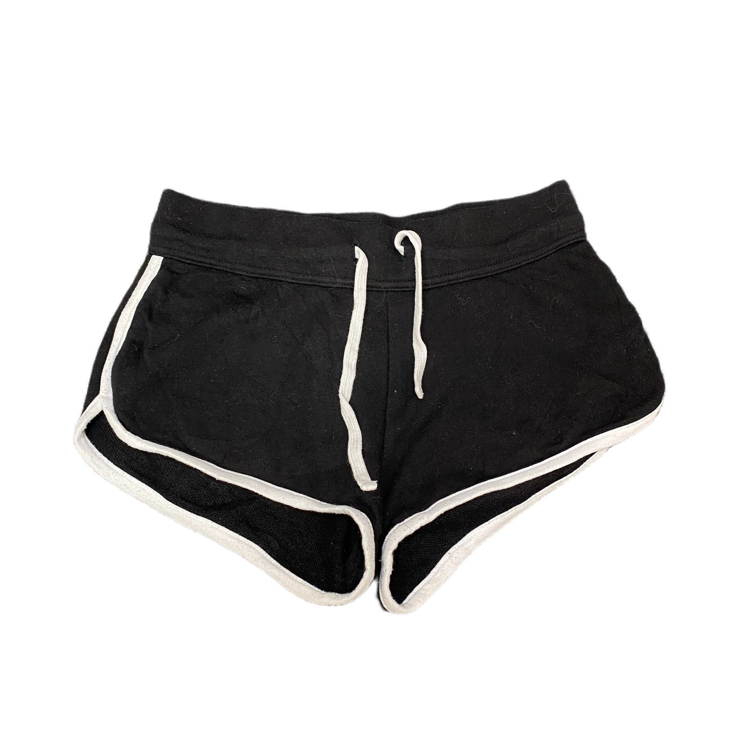 Running Sprinter Shorts Womens XS 27" Waist Black Athletic Workout Dolphin Hem