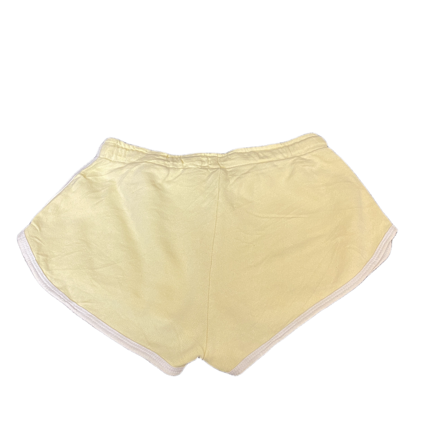 Running Sprinter Shorts Girls XXS 23" Waist Yellow Athletic Workout Dolphin Hem