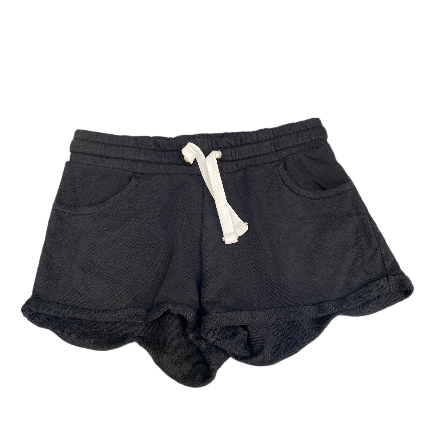 Running Sprinter Shorts Womens S 27" Waist Black Athletic Gym Workout Drawstring