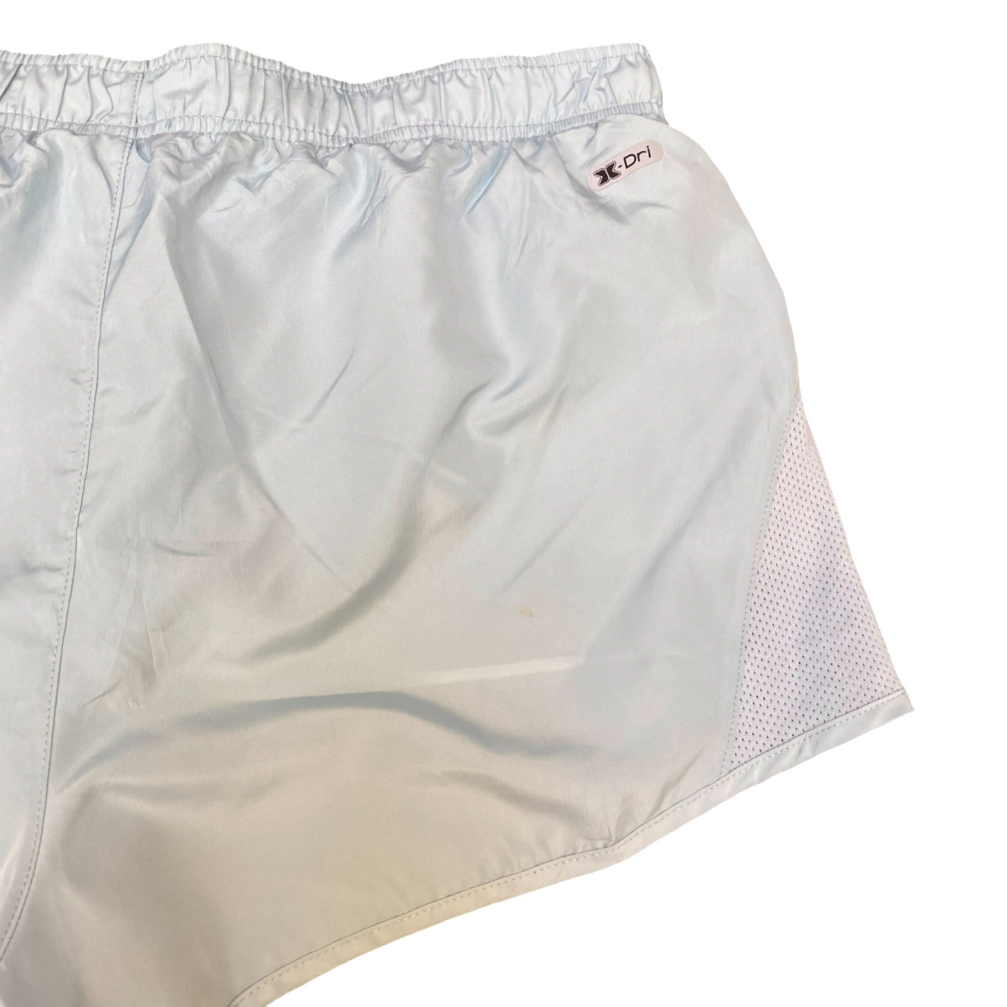 Running Sprinter Shorts Womens Large Blue Athletic Performance Drawstring Waist