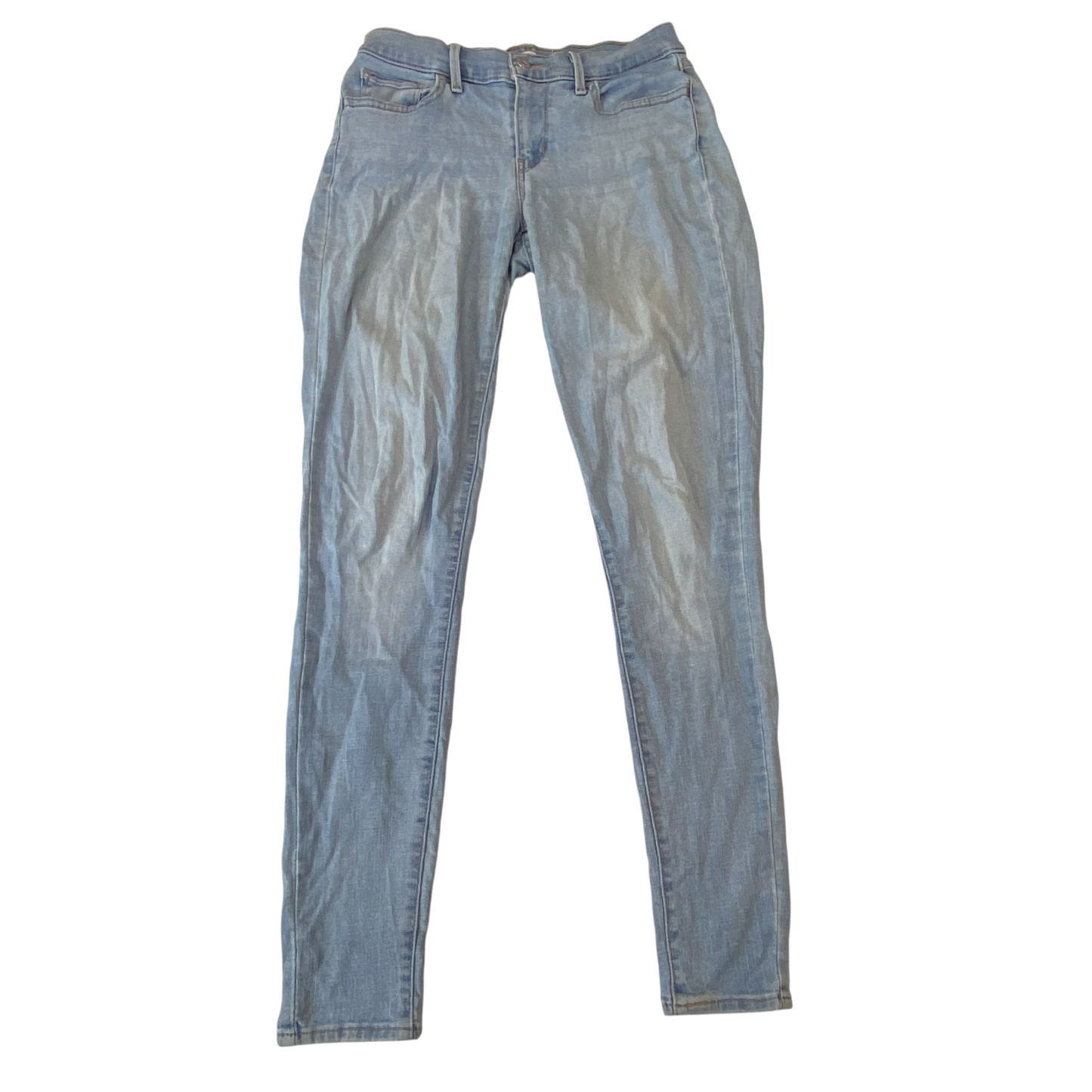 Levi's 710 Jeans Womens Medium Blue Denim Super Skinny Fit Pockets Outdoor