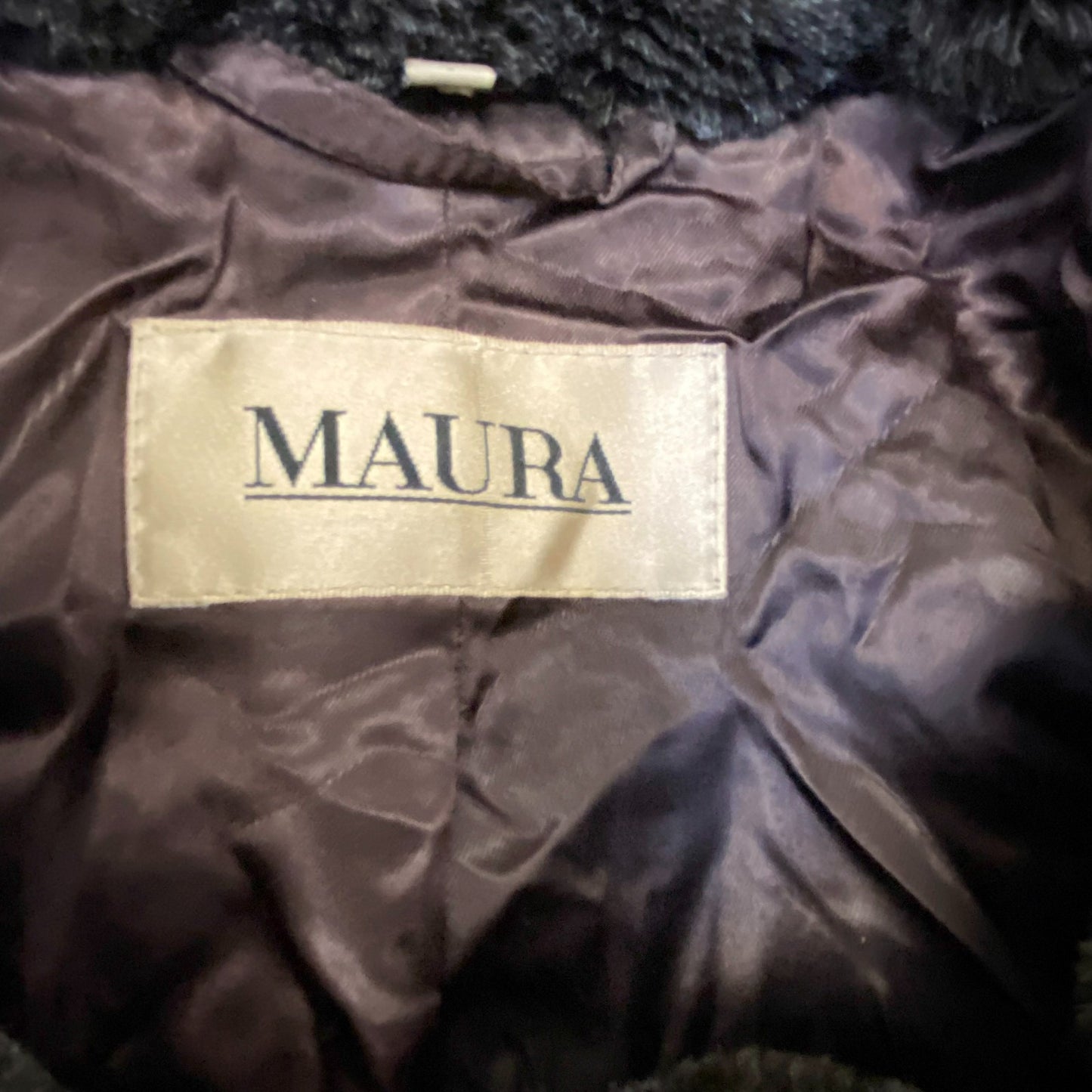 Maura Faux Fur Coat Mens XL Brown Soft Plush Long Sleeve Collared Button Front