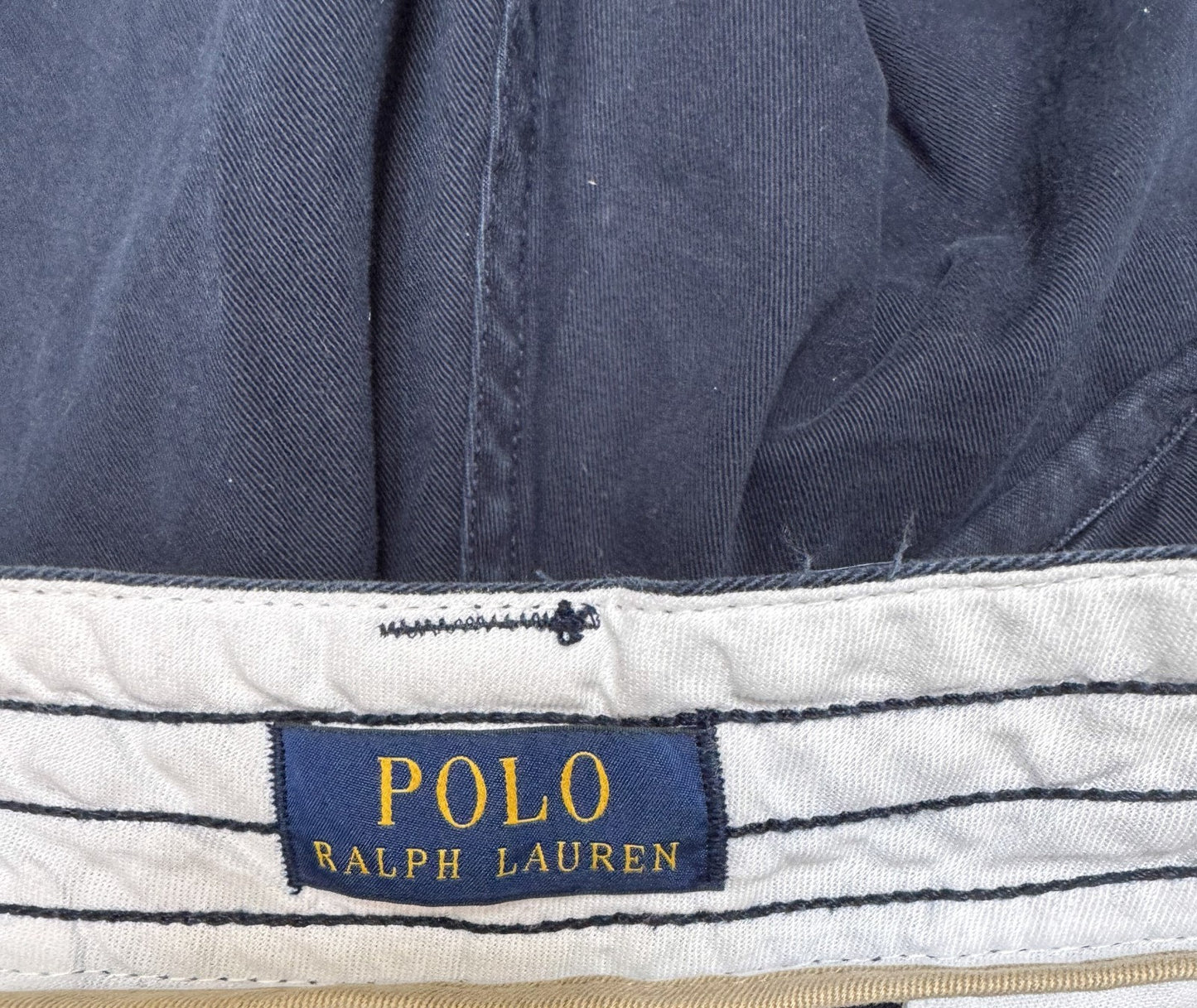 Polo Ralph Lauren Classic Cargo Shorts Fits as Men L 34" Waist Navy Blue Outdoor