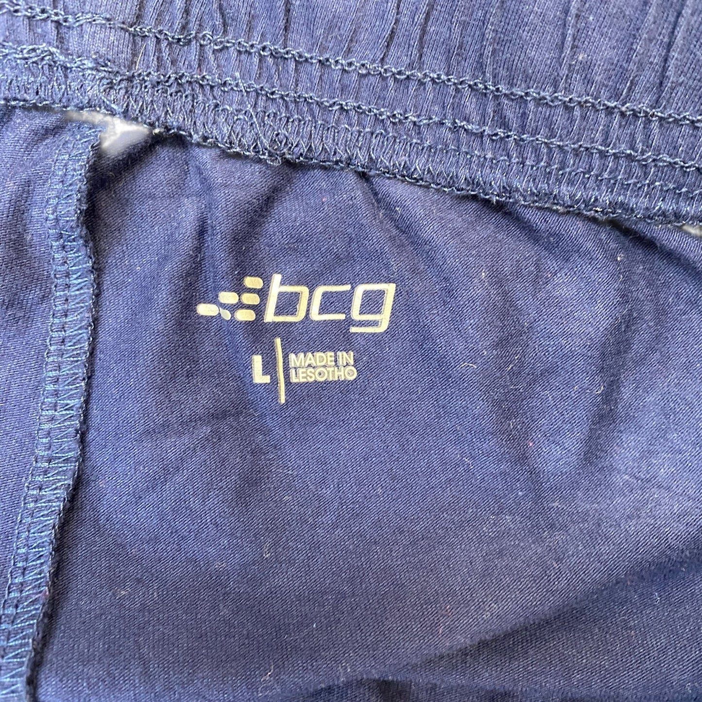 Running Sprinter Shorts Womens L 30" Waist Blue Athletic Gym Workout Dolphin Hem