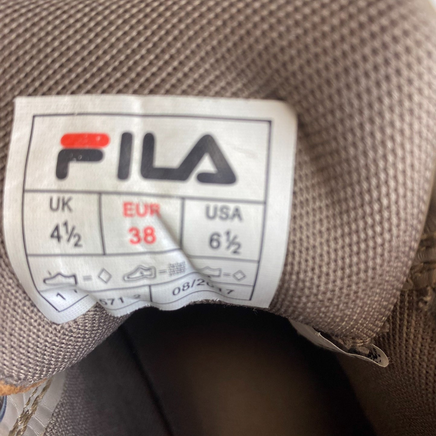 FILA Western Ankle Boots Women's 4.5 Light Brown Leather High-top Lace Up