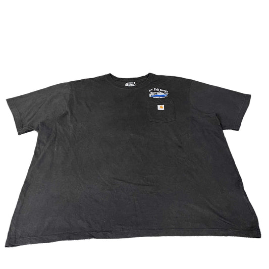 Carhartt Pocket T-Shirt Womens 3XL Black Evie Grace Kodiak Alaska Loose Fit Tee