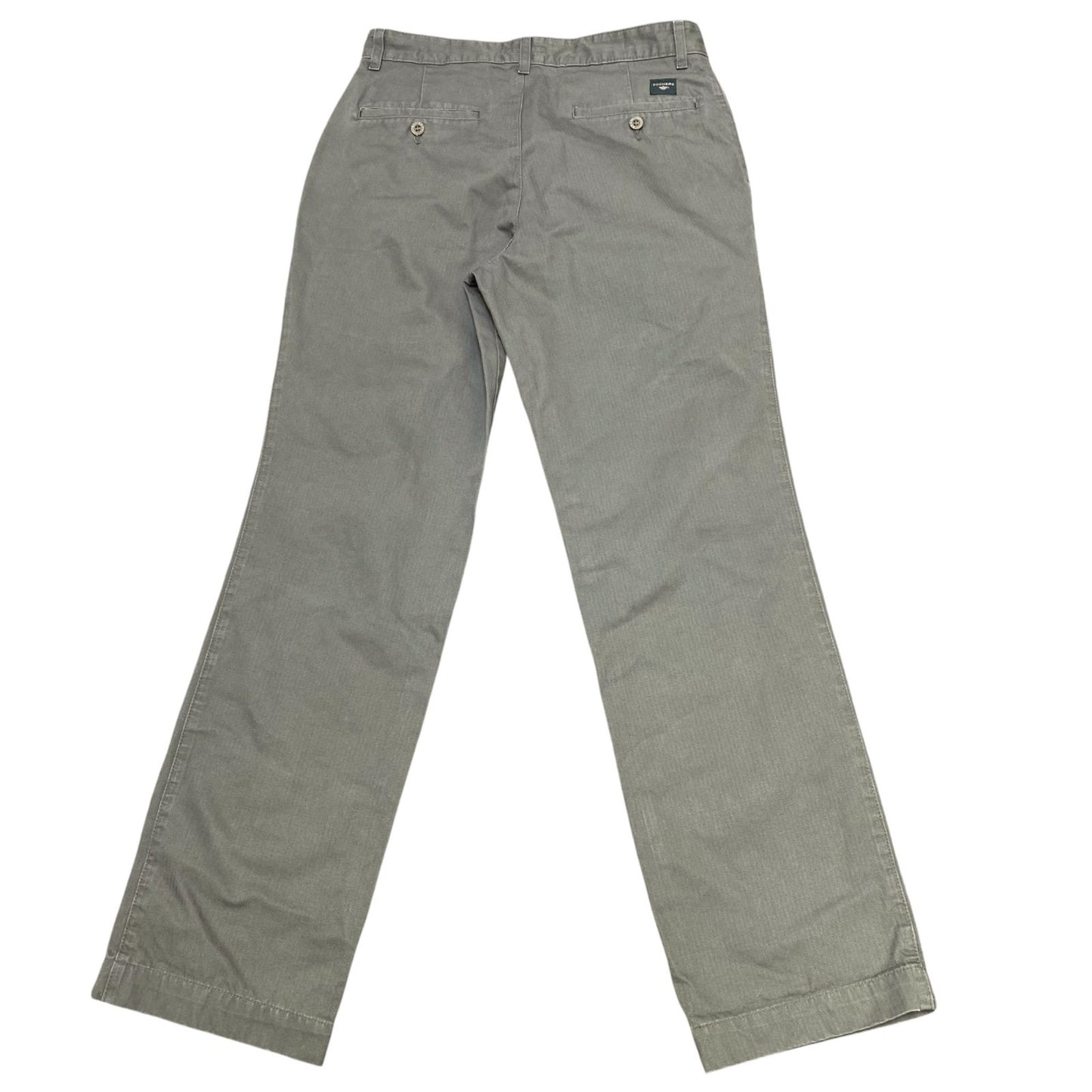 DOCKERS Trousers Mens Medium Green Pockets Straight Fit Comfort Workwear Outdoor