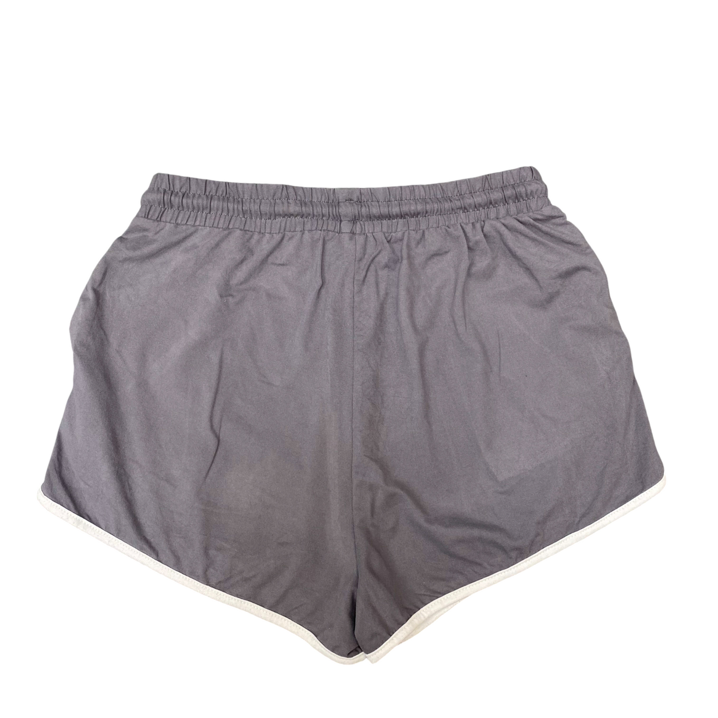 Sprinter Shorts Womens M Grey White Athletic Gym Running Drawstring Outdoor