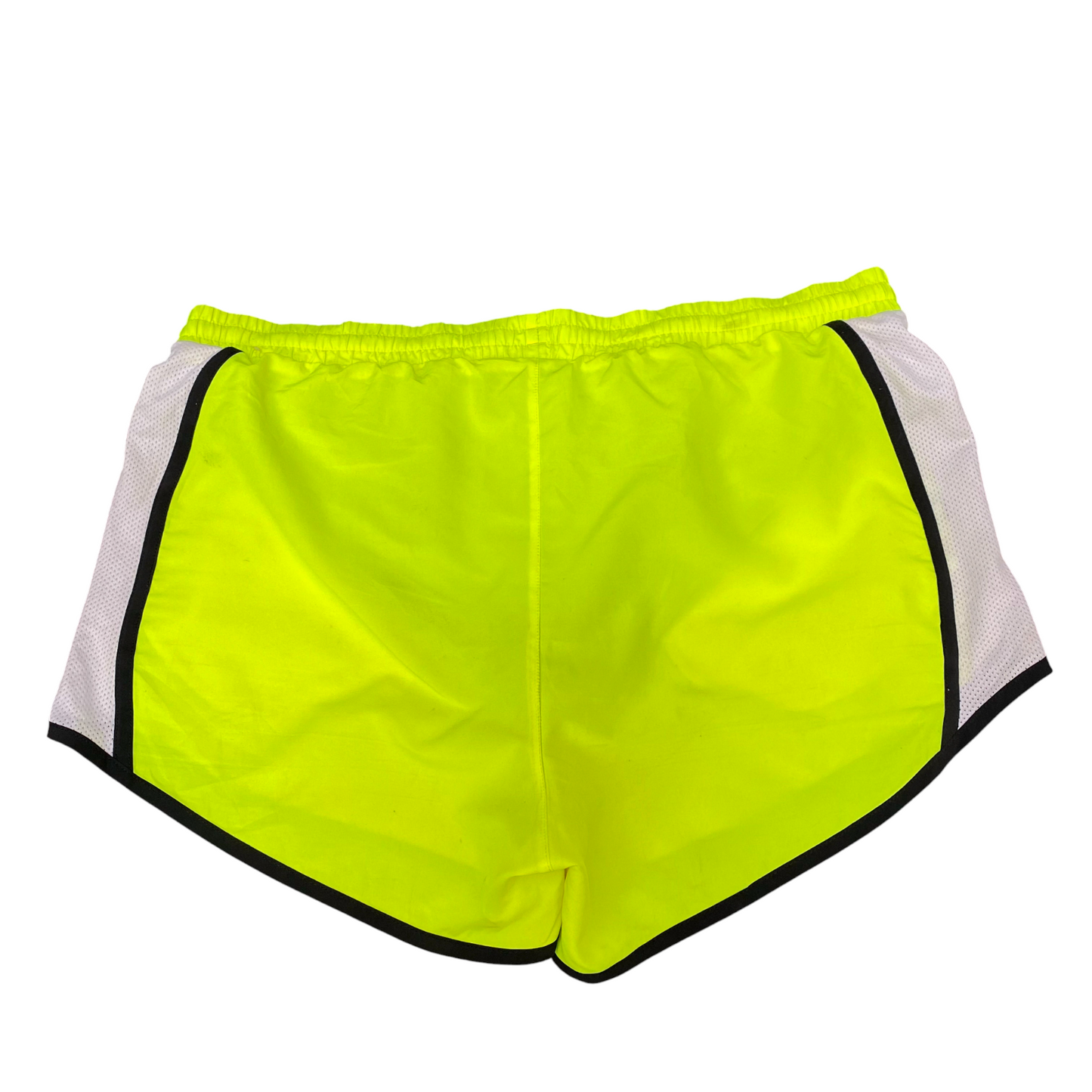 Under Armour Running Sprinter Shorts Women XL Green Heatgear Workout Dolphin Hem