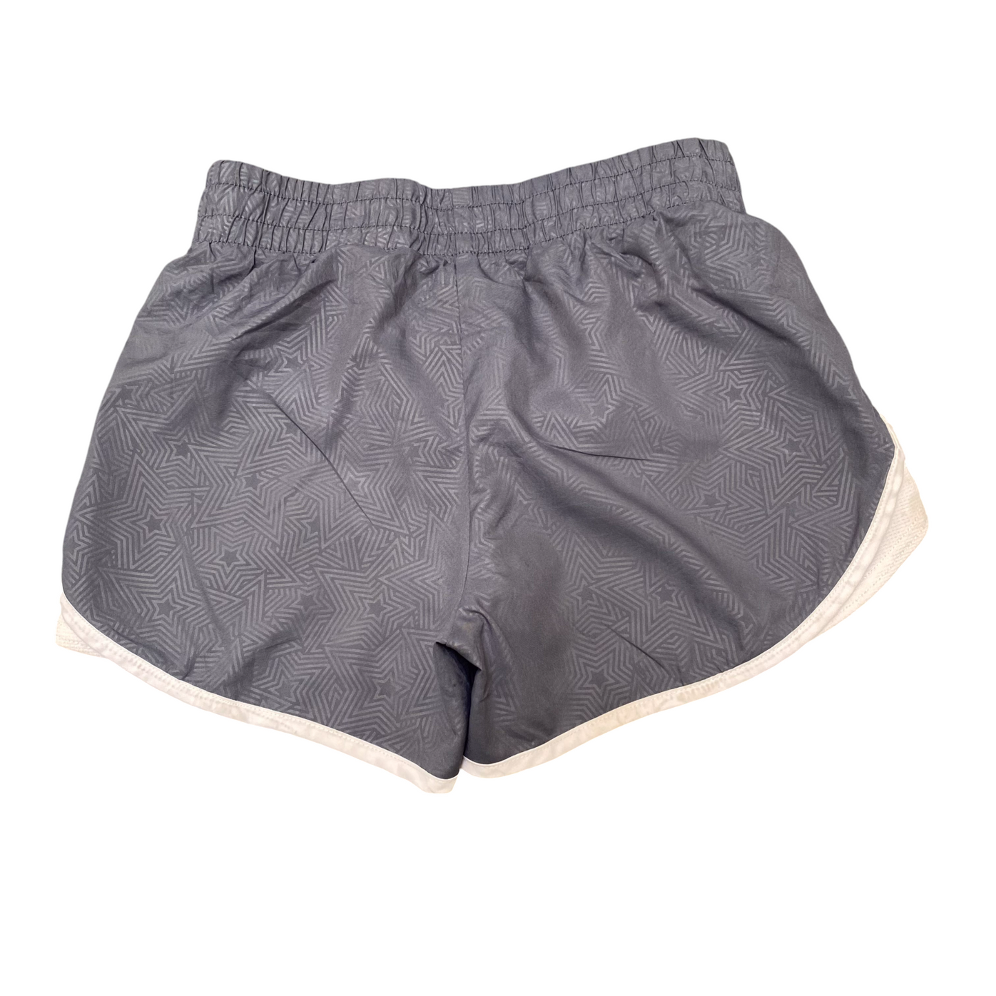 Active Running Sprinter Shorts Womens Large Grey Gym Athletic Fit Elastic Waist