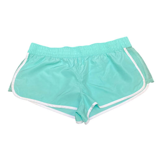 Running Sprinter Shorts Womens Large Blue Elastic Waist Athletic