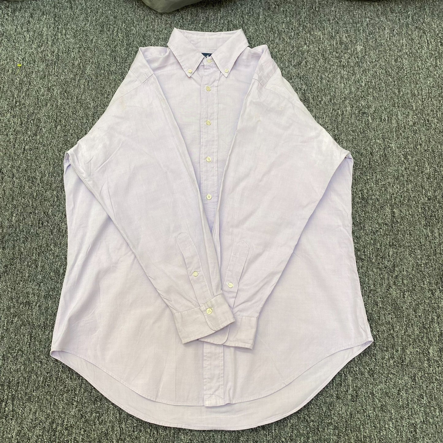 Ralph Lauren Formal Shirt Mens Medium Pink Oxford Long Sleeve Collar Button Down