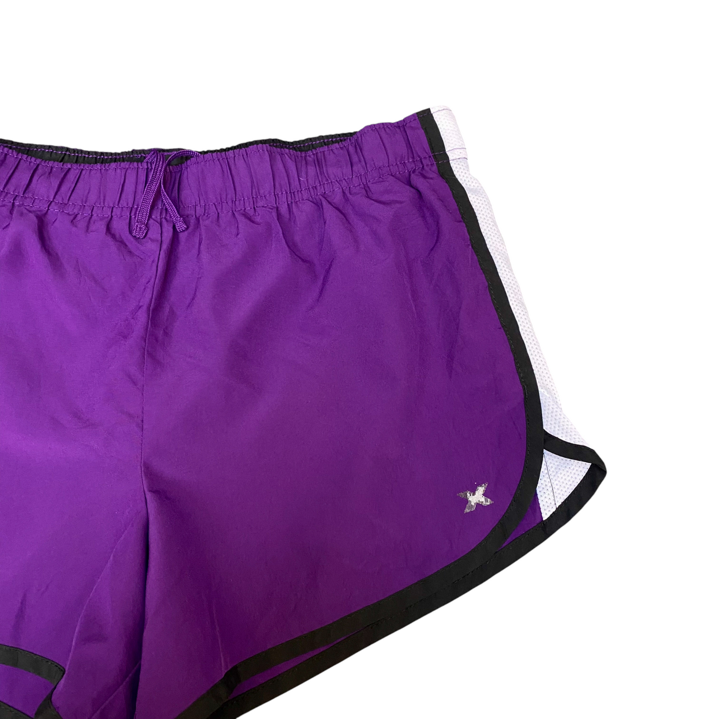 Running Sprinter Shorts Womens XS Purple Semi Fitted Performance Dolphin Hem