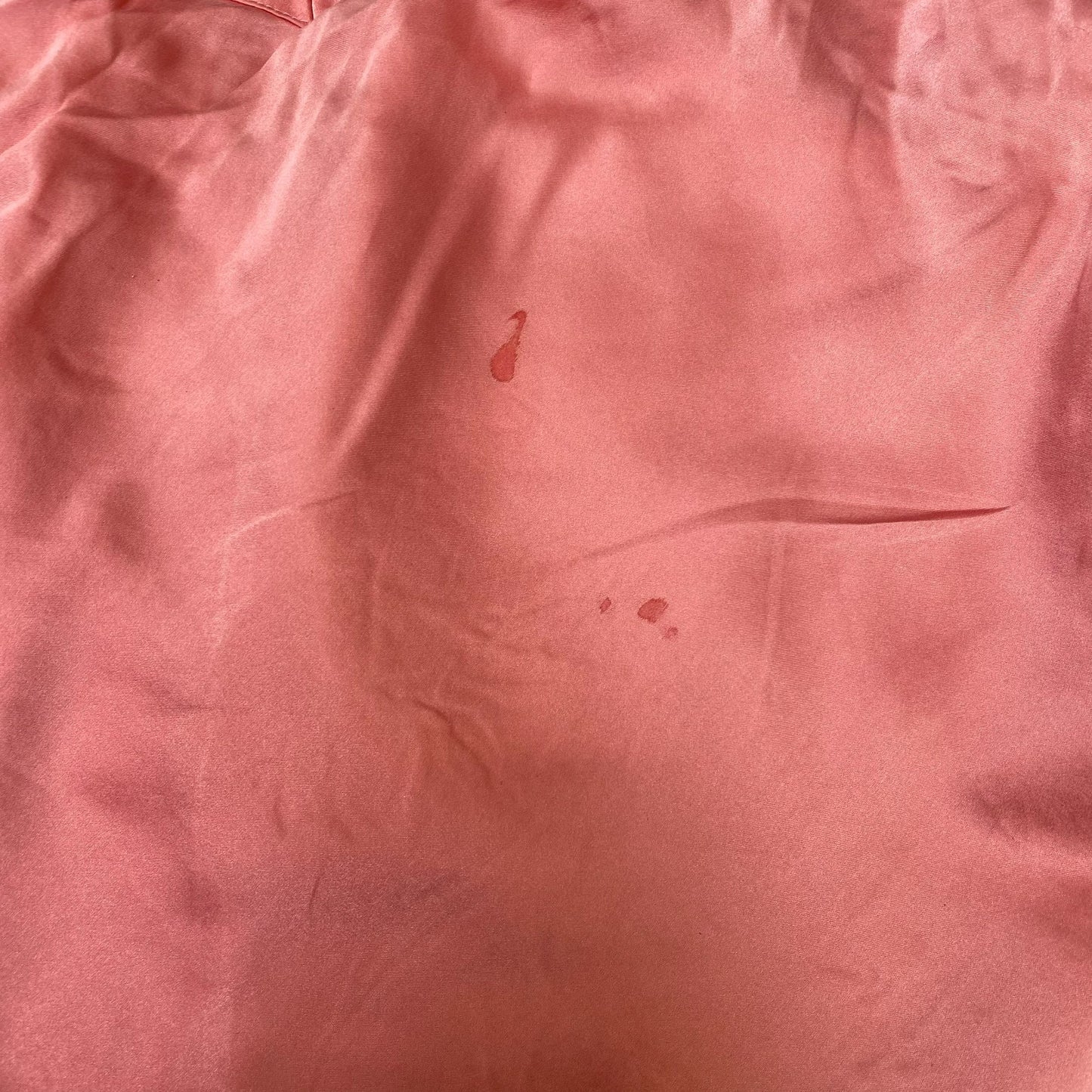 Camisole Top Womens S Pink Satin Adjustable Strap Side Slit Casual Pullover