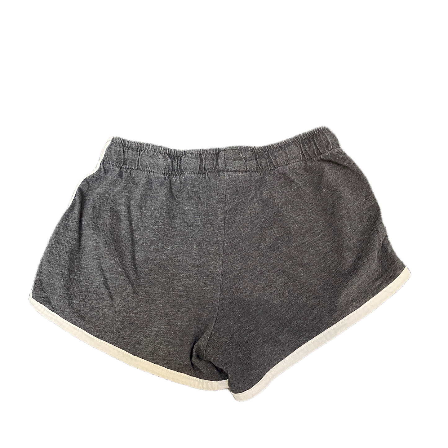 Running Sprinter Shorts Womens M 24" Waist Grey Athletic Gym Workout Dolphin Hem