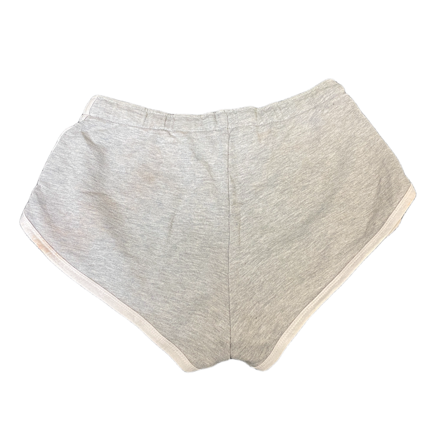 Running Sprinter Shorts Womens M 27" Waist Grey Athletic Gym Workout Dolphin Hem