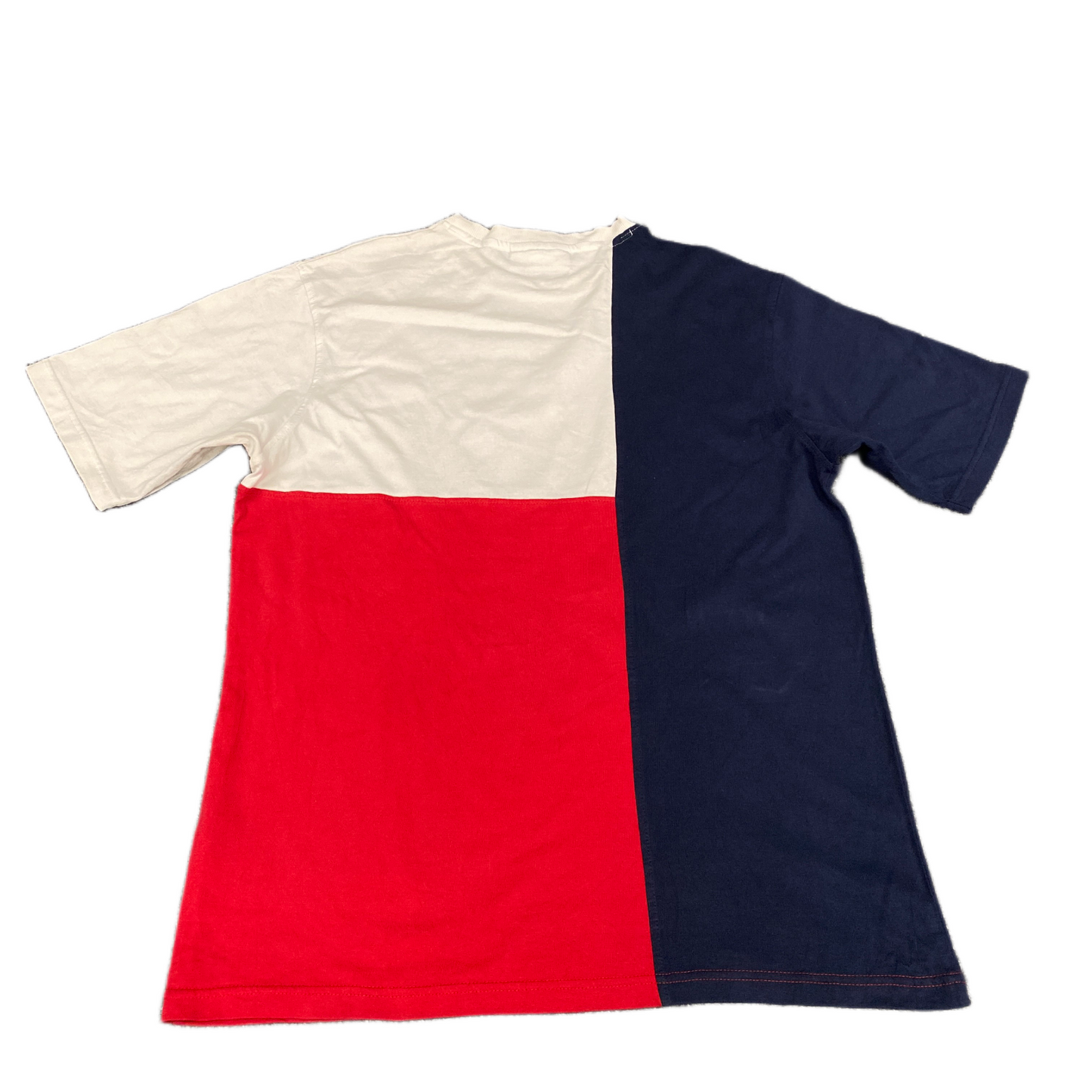 FILA T-Shirt Mens Medium Multi Colorblock Short Sleeve Crew Neck Pullover Tee