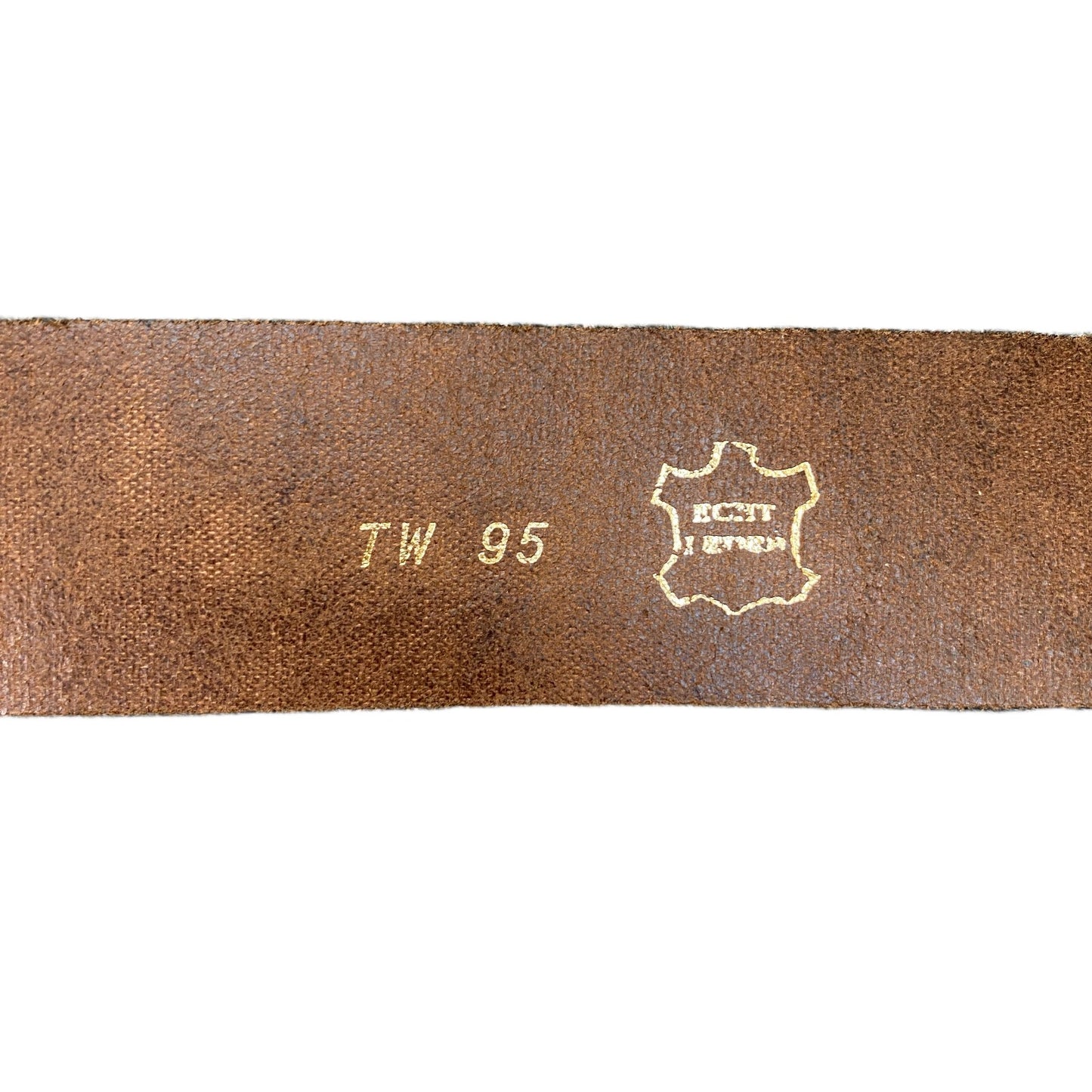 Waist Belt Mens Brown Leather Adjustable Classic Silver Pin Buckle 41 Inches
