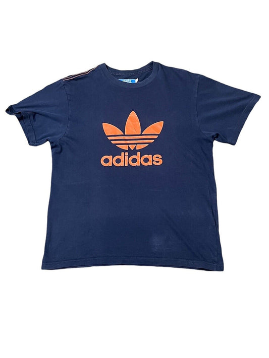 Adidas Orginals T-Shirt Navy Mens S Chest Logo