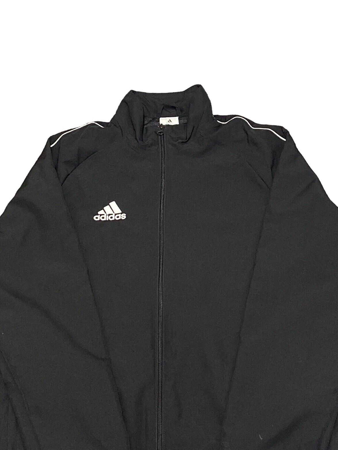 Adidas Lightweight Zip Up Track Jacket Black Mens S