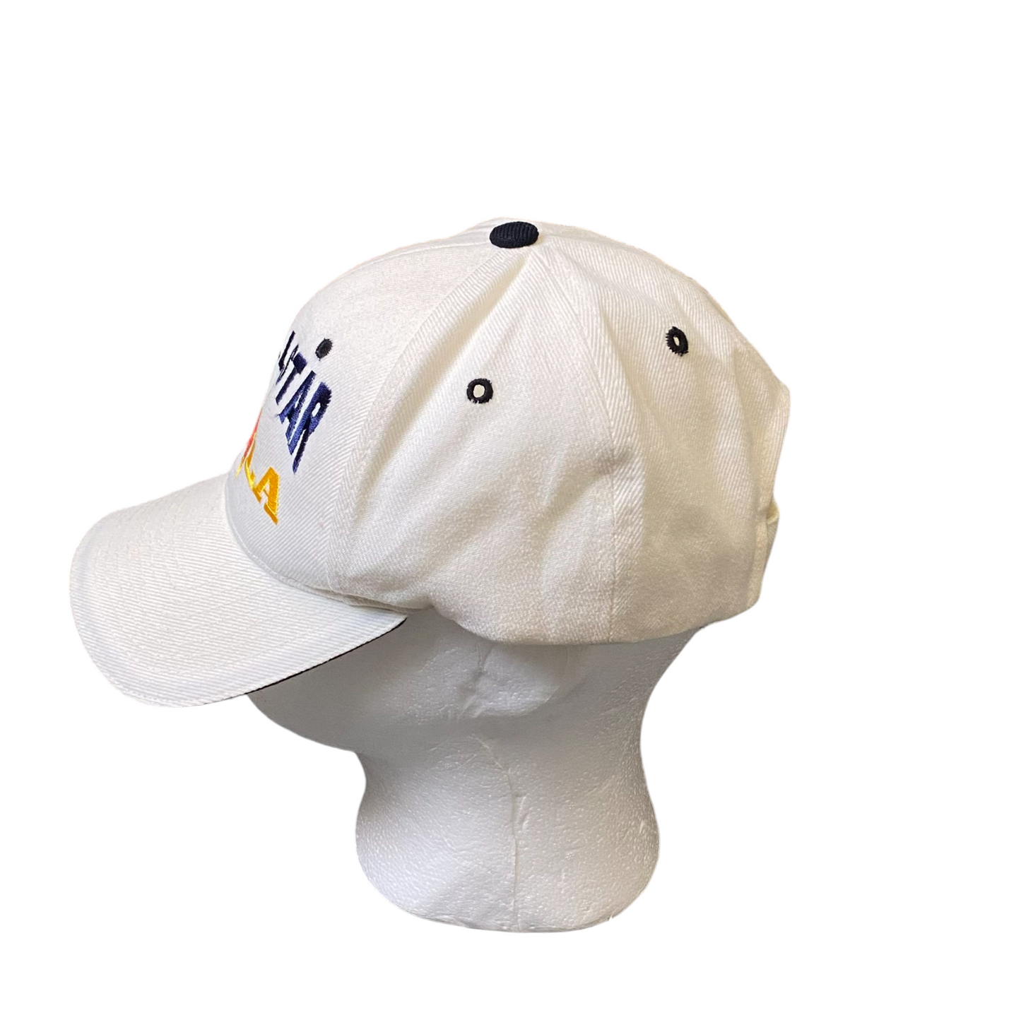 NBA All-Star Baseball Cap Mens One Size White Spellout Adjustable Strapback Hat