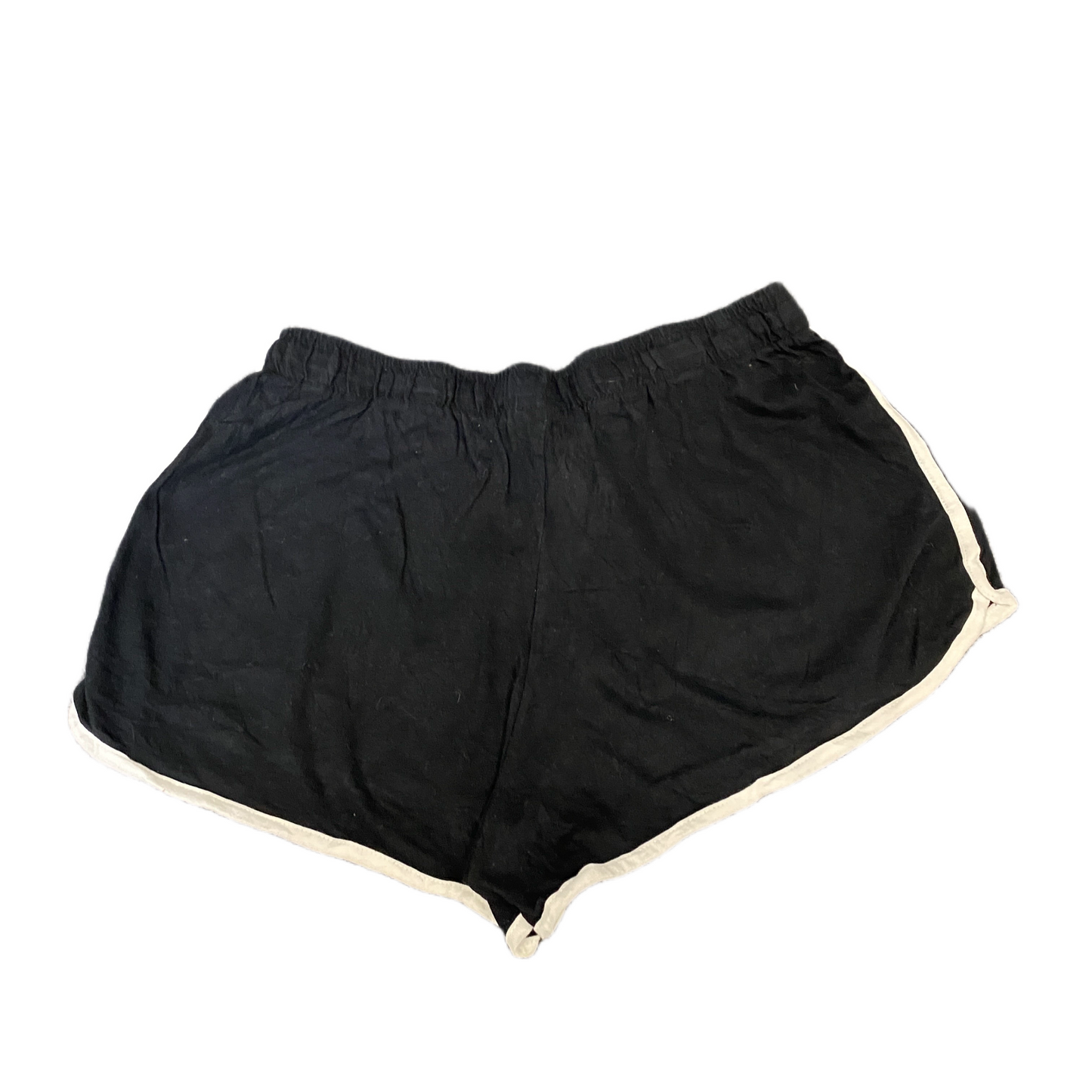 Running Sprinter Shorts Women M 27" Waist Black Athletic Gym Workout Dolphin Hem
