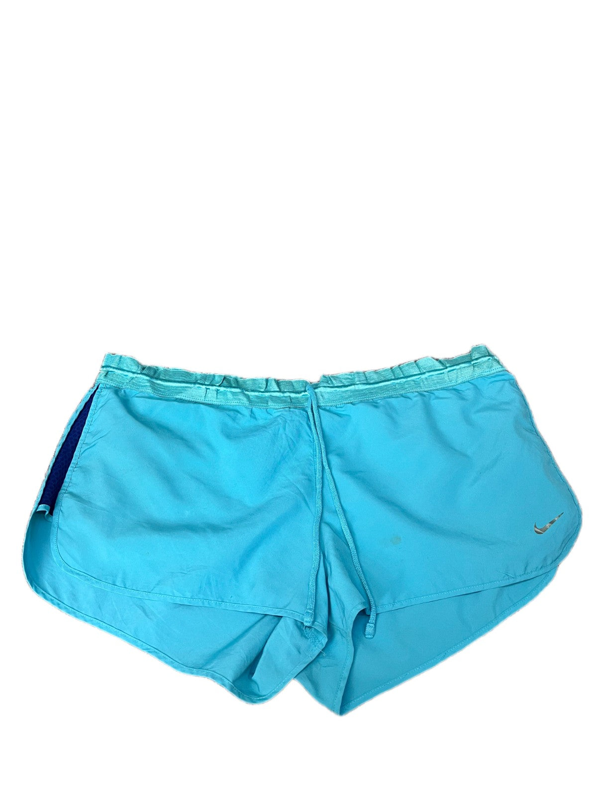 Nike Dri-Fit Running Shorts Fits as Womens 2XL 37" Waist Turquoise Dolphin Hem