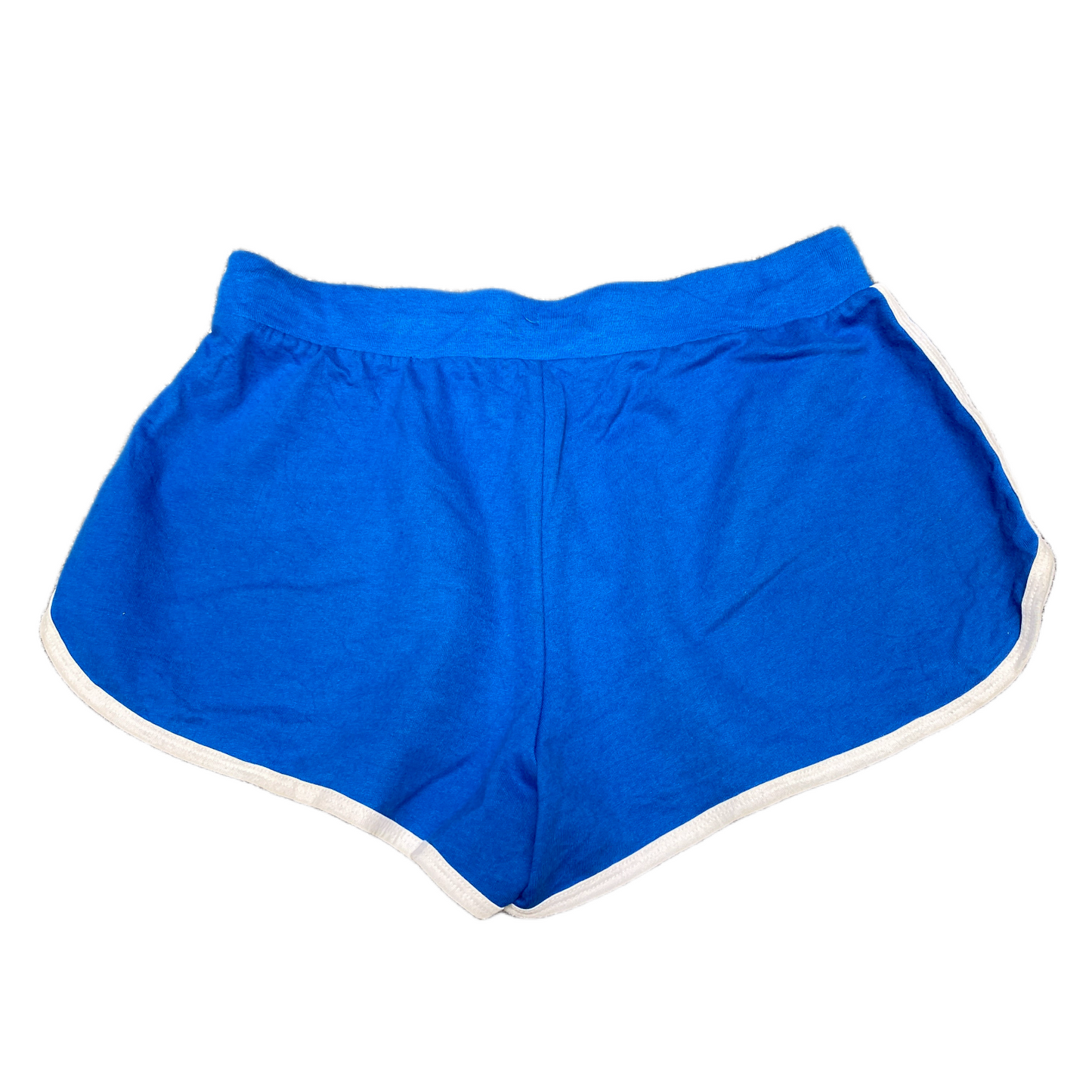 Running Sprinter Shorts Women M 28" Waist Blue Athletic Gym Workout Dolphin Hem
