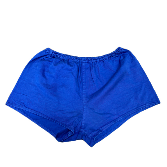 Running Sprinter Shorts Womens L 30" Waist Blue Athletic Gym Workout Stretchy