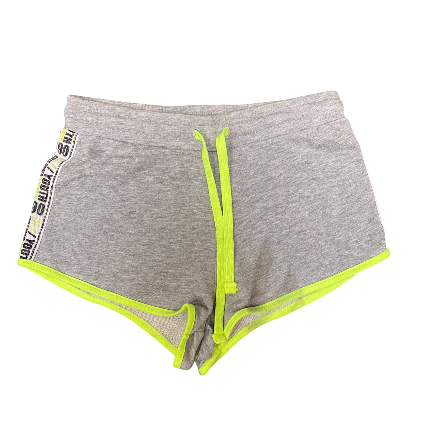 Sprinter Shorts Womens M Grey Green Athletic Gym Running Drawstring Outdoor