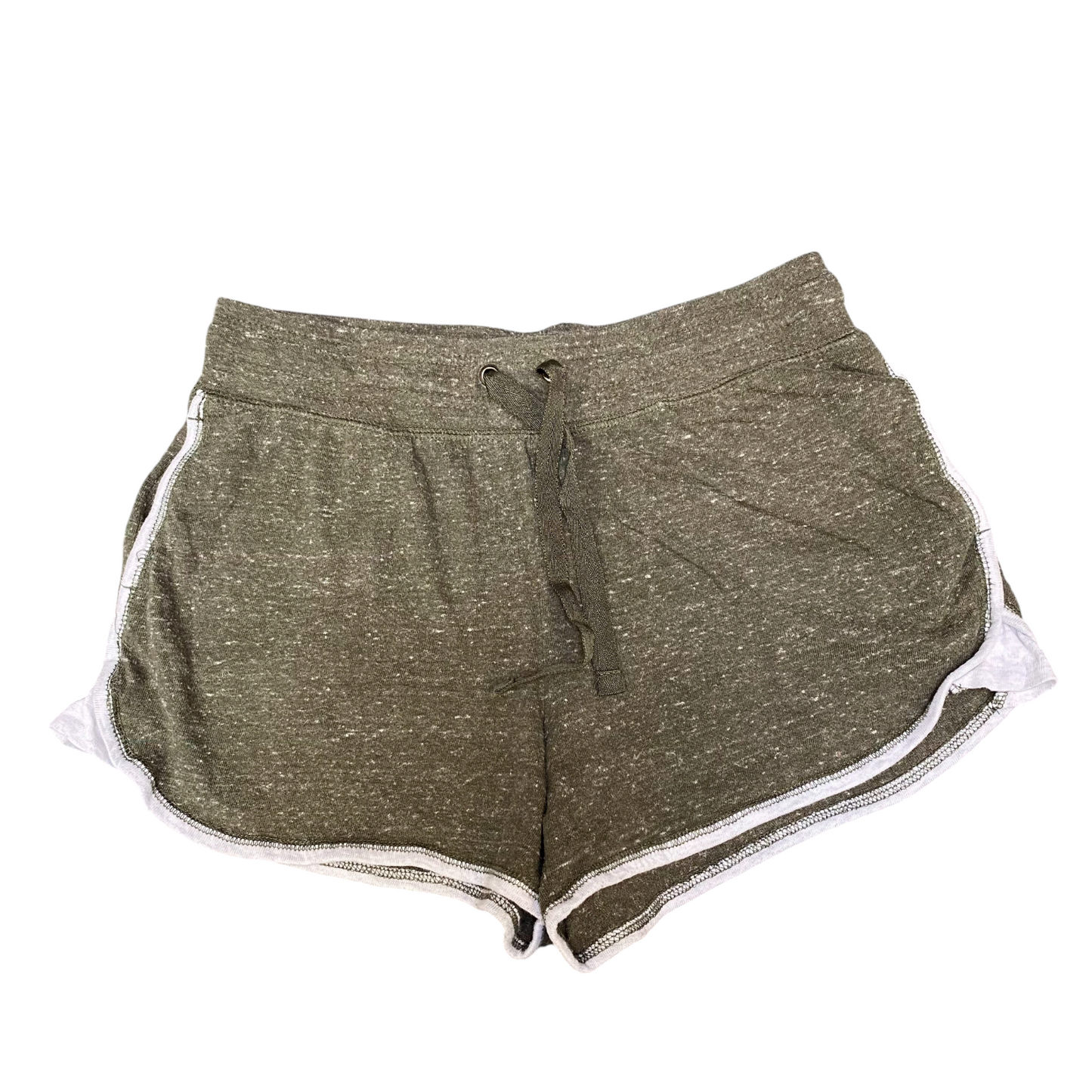 Running Sprinter Shorts Womens Large Green Athletic Fit Gym Workout Dolphin Hem