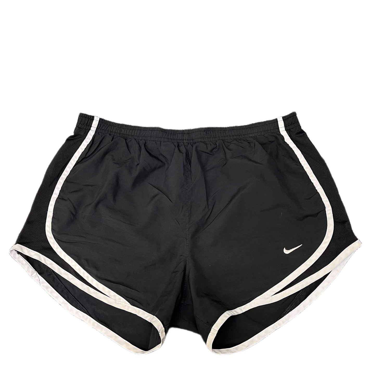 Nike Dri-FIT Running Shorts Fits as Womens Medium 30" Waist Black Dolphin Hem