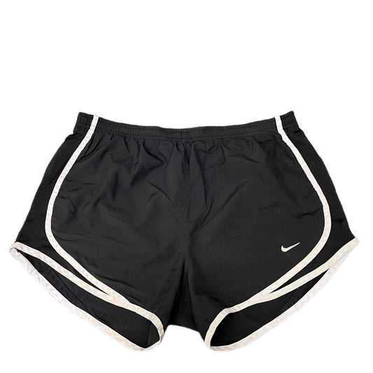 Nike Dri-FIT Running Shorts Fits as Womens Medium 30" Waist Black Dolphin Hem