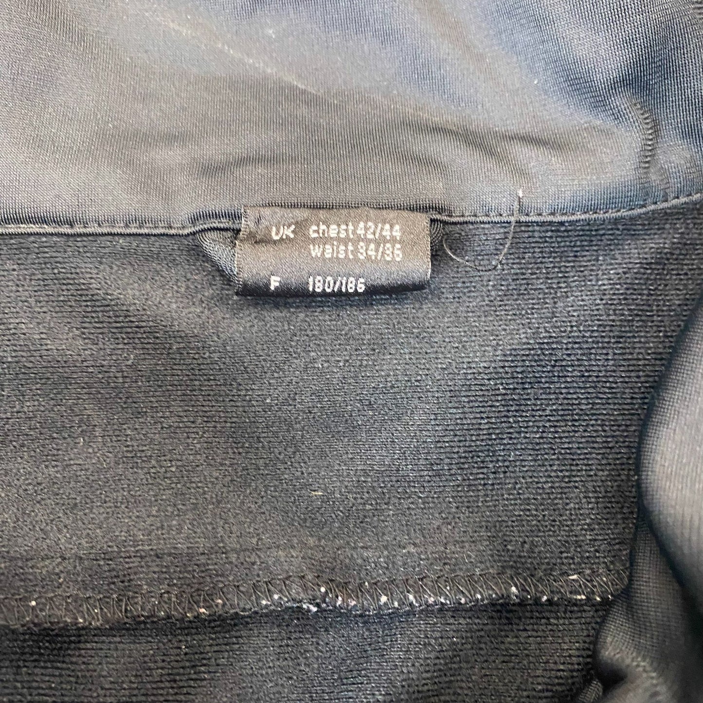 Track Jacket Mens M Blue Zipped Pockets Long Sleeve Gym Training Full Zipper