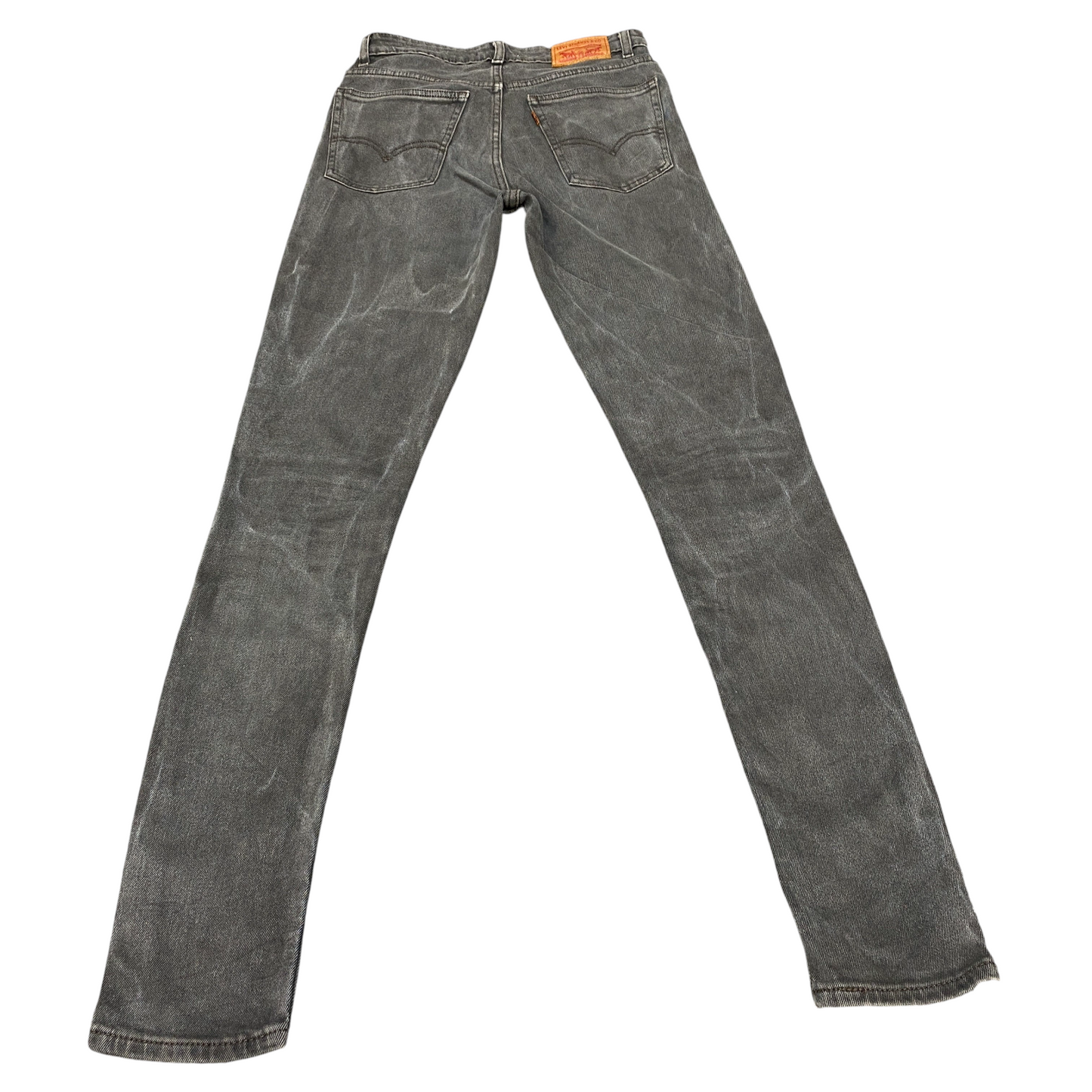 Levi's Jeans Women 26" Waist Grey Denim Stretch 721 Vintage High Rise Skinny Leg