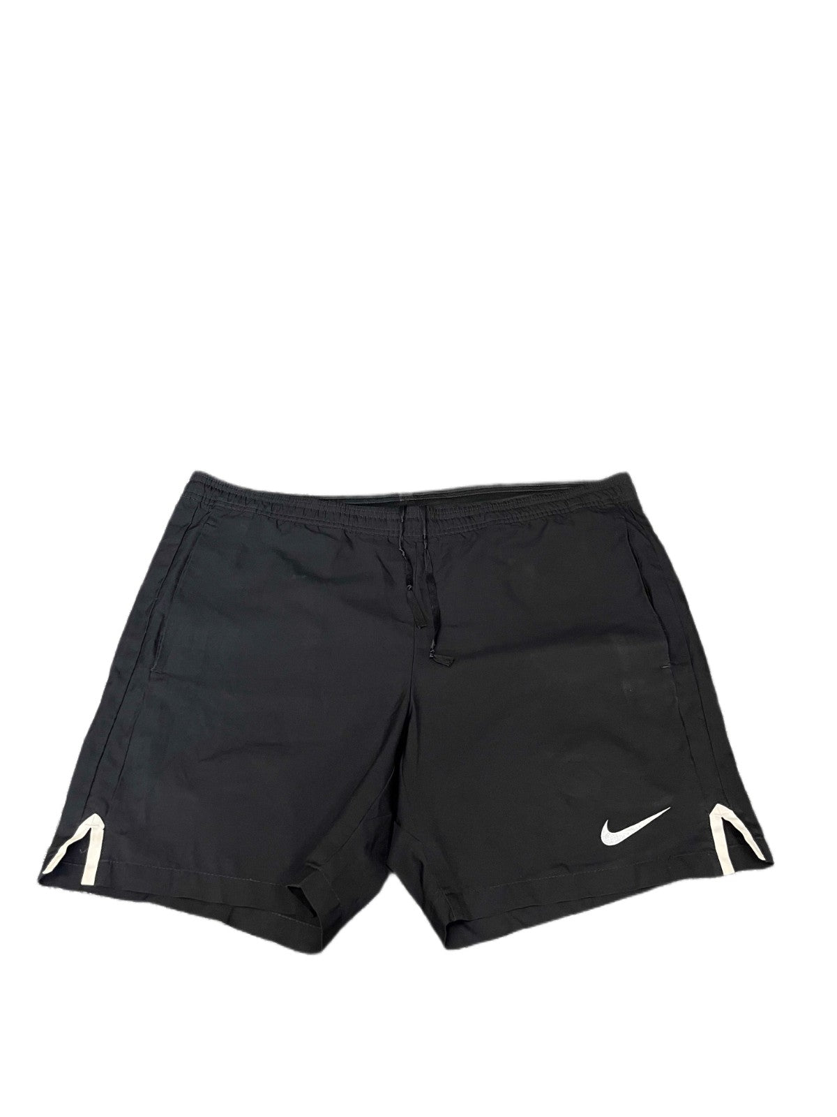 Nike Dri-FIT Athletic Training Shorts Fits as Mens XL 39" Waist Black Drawstring