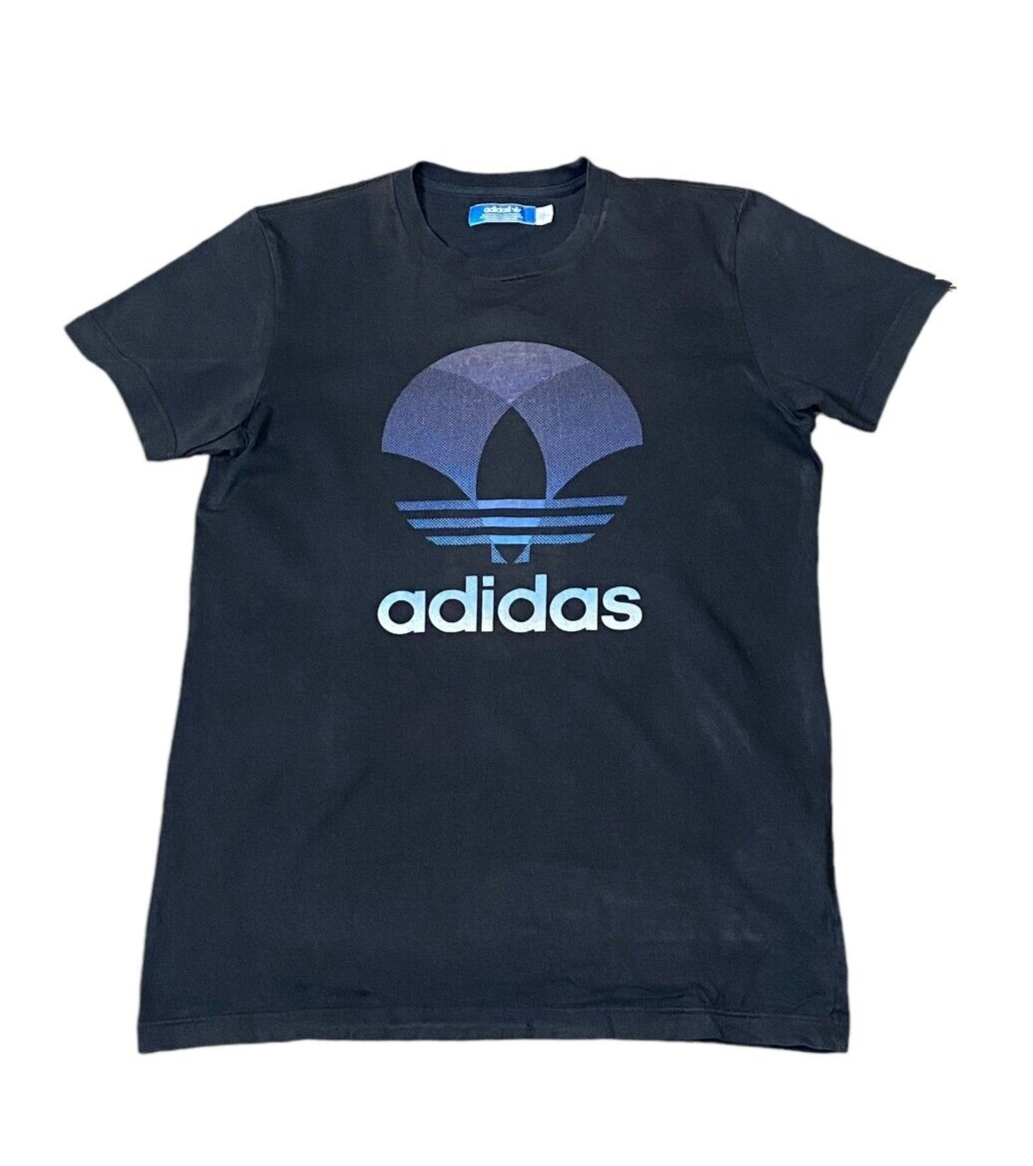 Adidas Originals T-Shirt Men's Small Black Casual Sportswear Cotton Crew Neck