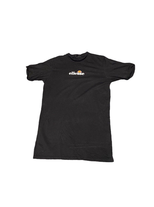 Ellesse T-shirt Black Womens M Front Logo