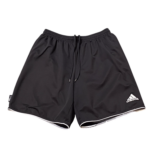 Adidas Shorts Mens Medium Black Elastic Waist Drawstring Climalite Athletic Fit